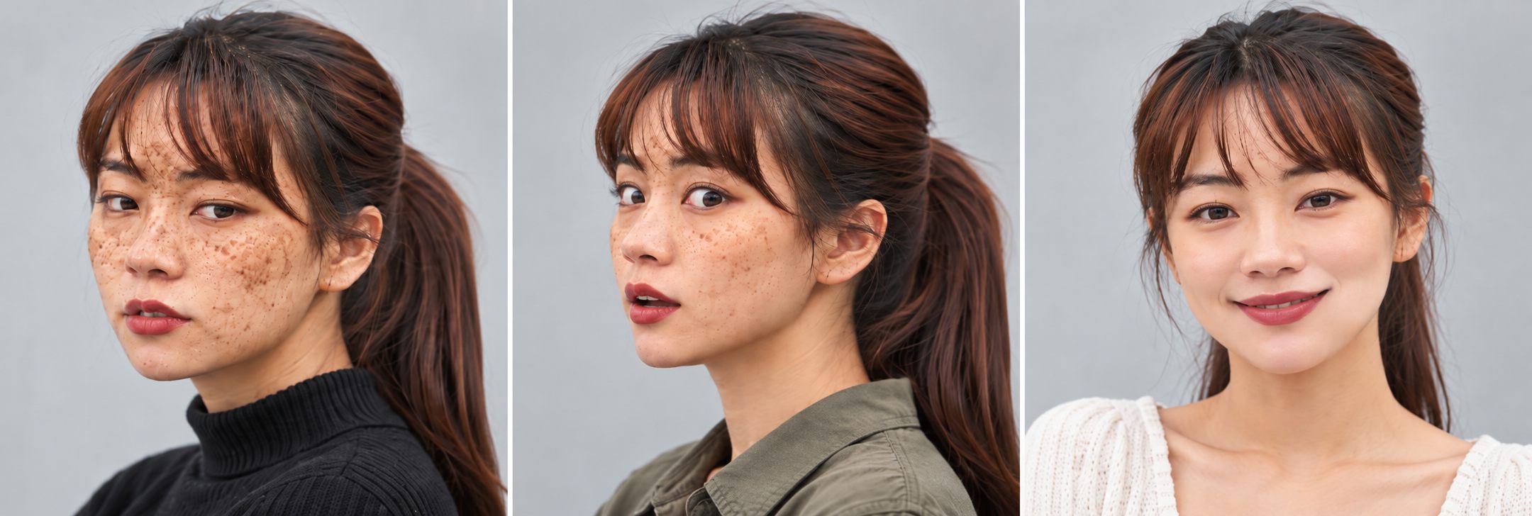 기미와 잡티 관리 전후 비교