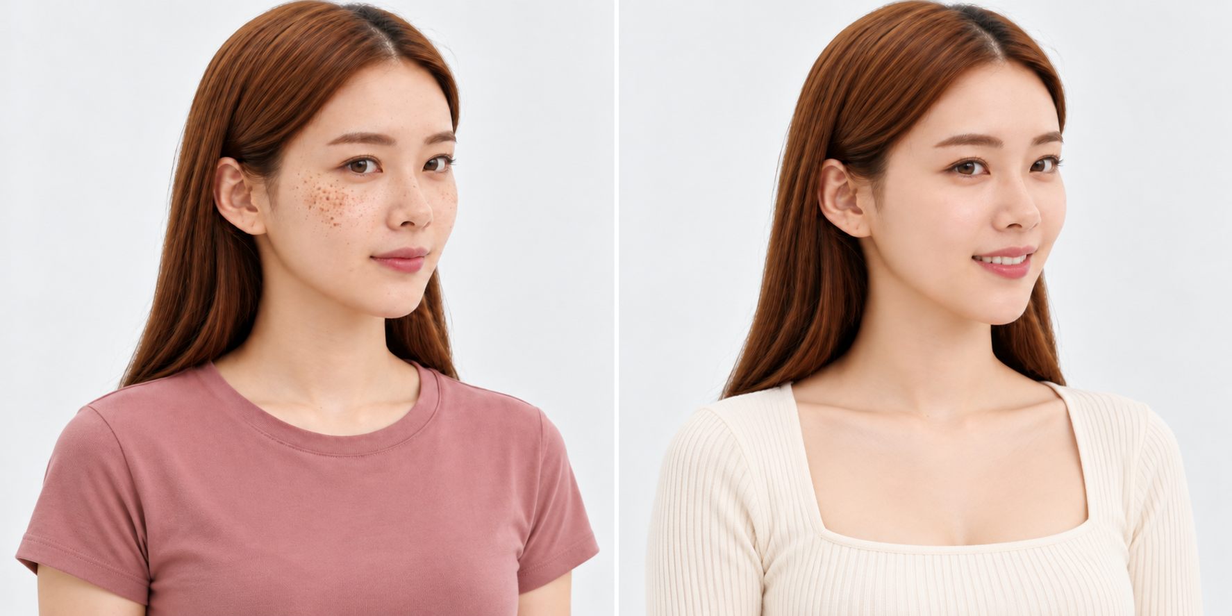 이웃 치치의 기미·잡티 관리 전후 비교
